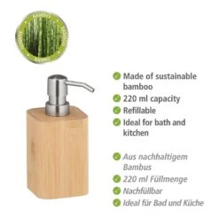 Wenko Distributeur De Savon Bambusa -Wenko 1000257795 210422 074046001492 ICON DETAILS P000000001000257795 icon seal