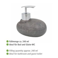 Wenko Set Salle De Bain Pebble Stone (3 élém.) -Wenko 1000257888 210422 07420700817 DETAILS P000000001000257888