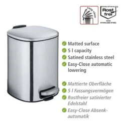 Wenko Poubelle Alassio -Wenko 1000259464 210422 074240001940 ICON DETAILS P000000001000259464 icon seal