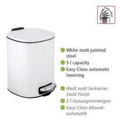 Wenko Poubelle Alassio -Wenko 1000259475 210422 074245001962 ICON DETAILS P000000001000259475 icon seal