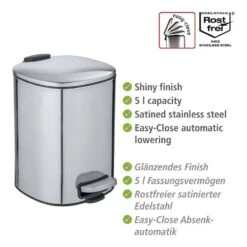 Wenko Poubelle Alassio -Wenko 1000259477 210422 074247001972 ICON DETAILS P000000001000259477 icon seal