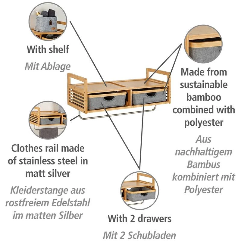 Wenko Porte-manteau Mural Bahari 6 Wenko Porte-manteau Mural Bahari – Image 6