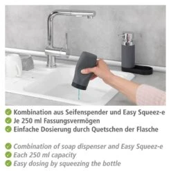 Wenko Distributeur Easy Squeeze (2 éléments) -Wenko 1000271157 210608 11181600358 DETAILS P000000001000271157