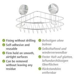 Wenko Étagère D’angle Osimo Plus 9 Wenko Étagère D’angle Osimo Plus -Wenko 1000271201 210608 11211700566 DETAILS P000000001000271201