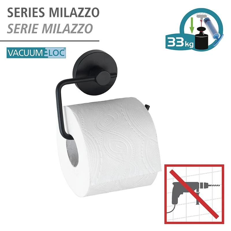 Wenko Porte Papier Toilette Milazzo Vacuum-Loc 2 Wenko Porte Papier Toilette Milazzo Vacuum-Loc – Image 2