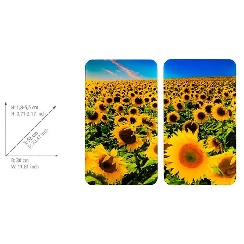 Wenko Couvre-plaques Tournesol (2 él.) 4 Wenko Couvre-plaques Tournesol (2 él.) – Image 4