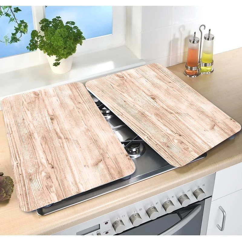 Wenko Couvre-plaques Natural (2 él.) 3 Wenko Couvre-plaques Natural (2 él.) – Image 3