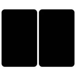 Wenko Couvre-plaques Noir (2 él.)