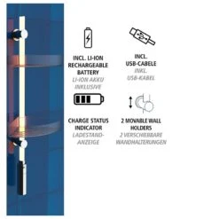Wenko Étagère De Douche LED Antik -Wenko 1000287217 210827 133047001315 ICON DETAILS P000000001000287217 icon seal
