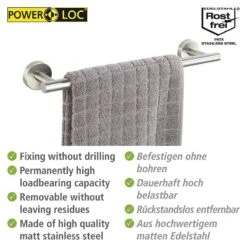 Wenko Porte-serviette Bosio -Wenko 1000287223 210827 133051001360 ICON DETAILS P000000001000287223 icon seal