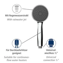 Wenko Pommeau De Douche Basic Line III -Wenko 1000352462 220519 031 DETAILS P000000001000352462
