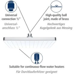 Wenko Pommeau De Douche Cleaning II -Wenko 1000352463 220519 032 DETAILS P000000001000352463