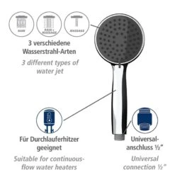 Wenko Pommeau De Douche Basic Line II -Wenko 1000352546 220519 031 DETAILS P000000001000352546