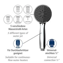 Wenko Pommeau De Douche Basic Line IV -Wenko 1000352550 220519 031 DETAILS P000000001000352550