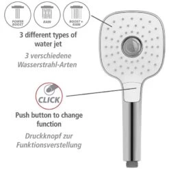 Wenko Pommeau De Douche Powerboost II 13 Wenko Pommeau De Douche Powerboost II -Wenko 1000352554 220519 033 DETAILS P000000001000352554