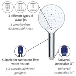 Wenko Pommeau De Douche Cleaning III -Wenko 1000352560 220519 033 DETAILS P000000001000352560