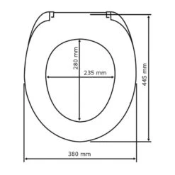 Wenko Abattant WC Star -Wenko wc sitz star duroplast grau weiss 4557196
