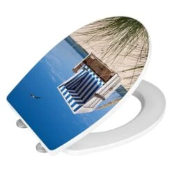 Wenko Siège WC Plage -Wenko wc sitz strandkorb mehrfarbig 2955145